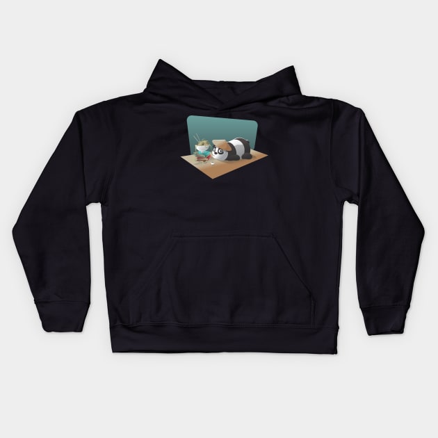 kongfu Panda Kids Hoodie by DrDesign